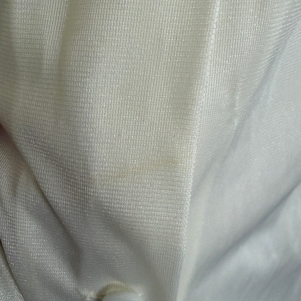 Vintage Women's Cream Sheer embroidered nightgown size M - Picture 4 of 8
